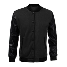 Load image into Gallery viewer, 2018 Mens Autumn Fashion Slim Outwear Male Personalized Leather Stitching Casual Baseball Jacket Coat Bomber Windbreaker
