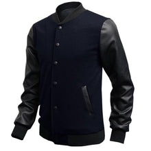 Load image into Gallery viewer, 2018 Mens Autumn Fashion Slim Outwear Male Personalized Leather Stitching Casual Baseball Jacket Coat Bomber Windbreaker
