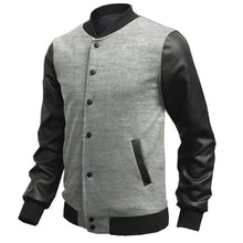 Load image into Gallery viewer, 2018 Mens Autumn Fashion Slim Outwear Male Personalized Leather Stitching Casual Baseball Jacket Coat Bomber Windbreaker